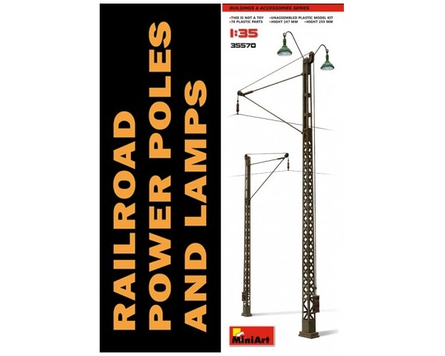 "Railroad Power Poles & Lamps"