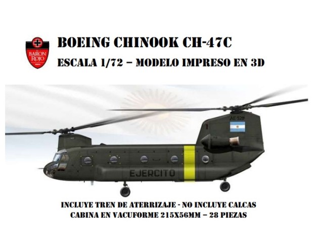 BOEING CHINOOK CH-47C 1/72 3D