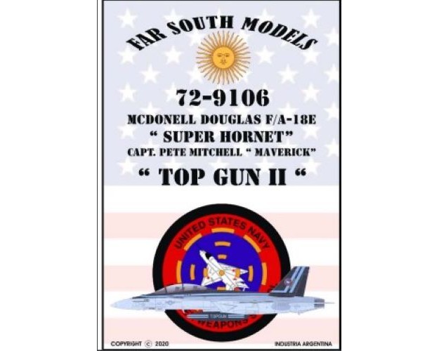 MCDONNELL DOUGLAS F/A-18E "SUPER HORNET" CAPT.PETE MITCHELL "MAVERICK" "TOP GUN II" - 1/72