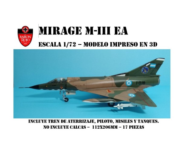 MIRAGE III EA - 3D - 72 CON TREN