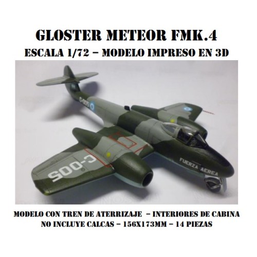 GLOSTER METEOR FMK.4 1/72 3D