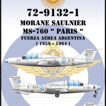MORANE SAULNIER MS-760 "PARÍS" - FUERZA AÉREA ARGENTINA 1959-1964
