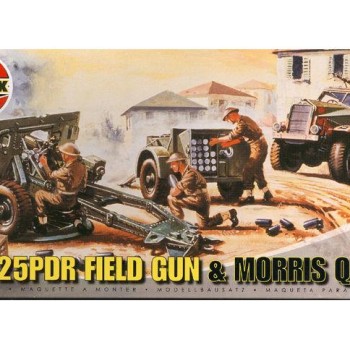 25PDR FIELD GUN & MORRIS QUAD