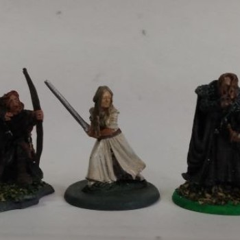 LOTE DE 5 FIGURAS DE "EL SEÑOR DE LOS ANILLOS" - 28mm