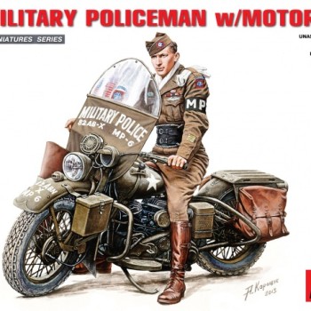 U.S.MILITARY POLICEMAN W/MOTORCYCLE
