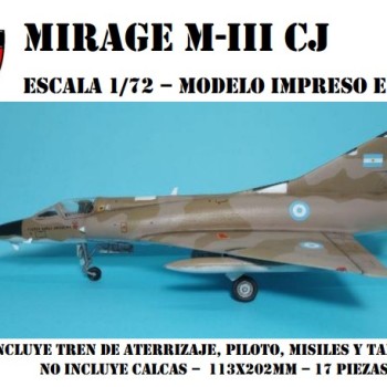 MIRAGE III CJ - 1/72 - 3D