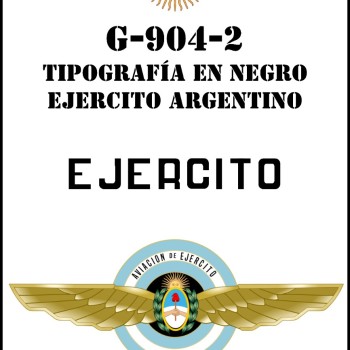 EJERCITO - Tipografia en Negro - Variante 2
