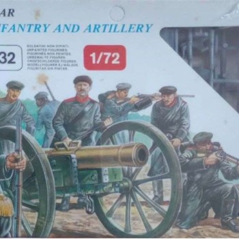 Russian infantry and artillery - Crimean War