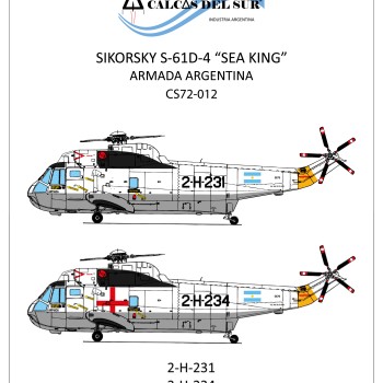 SIKORSKY S-61D-4 SEA KING EN LA ARMADA ARGENTINA 1/72