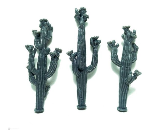 Set de 3 cactus con flor - set 2.