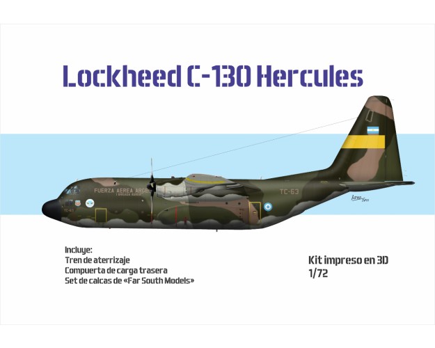 C-130 HERCULES 1/72 IMPRESO 3D