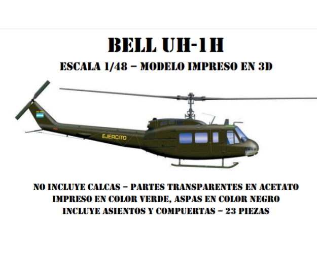 BELL UH-1H 1/48 3D