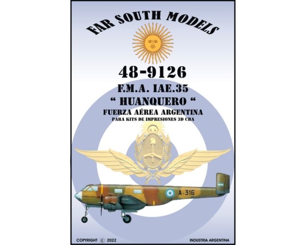 F.M.A. IAE-35 "HUANQUERO" -Calcas 1/48