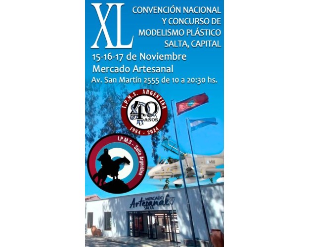 CONCURSO Y NACIONAL DE PLASTIMODELISMO EN SALTA - NOVIEMBRE 2024