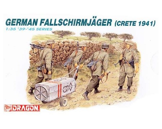 German Fallschirmjäger - Creta 1941 - Sin caja - sin carro contenedor