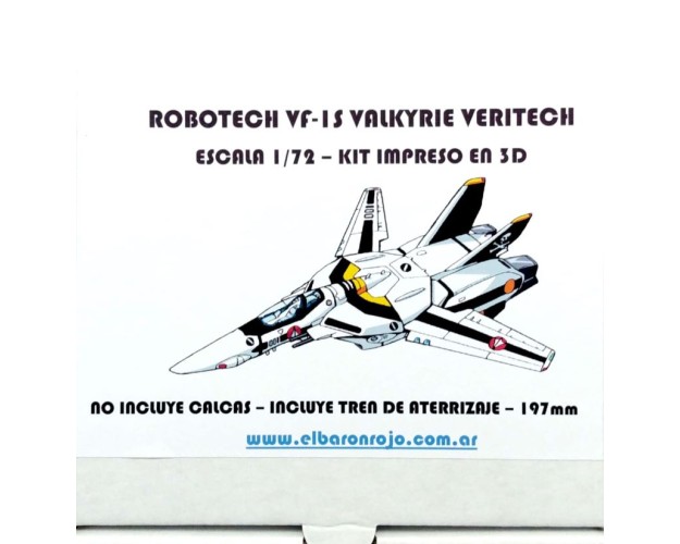 VALKYRIE VF-1S VERITECH 1/72 IMPRESO EN 3D