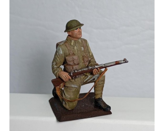 Infante británico IGM rodilla a tierra