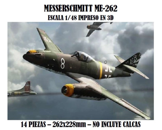 MESSERSCHMITT ME-262 3D 1/48