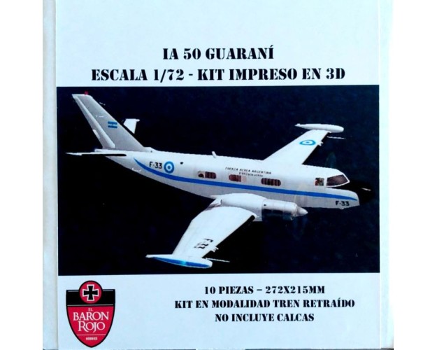 IA-50 GUARANÍ 1/72 C/TREN