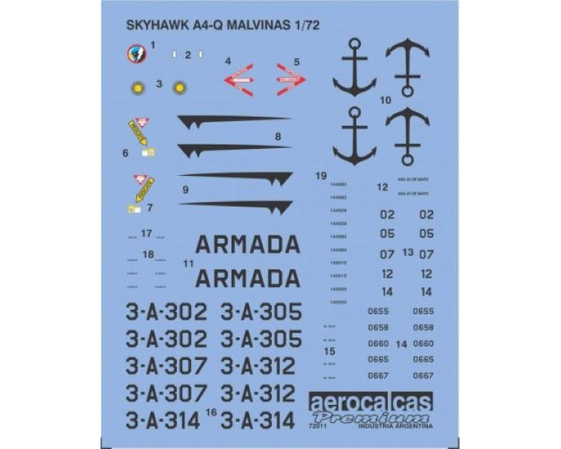 SKYHAWK A4-Q MALVINAS (72011)