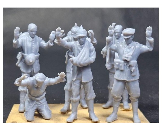 WWI Alemanes rindiéndose (6 figuras)
