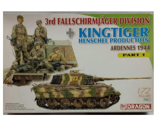 3rd Fallschirmjäger Division - Kingtiger Henschel - Ardennes 1944