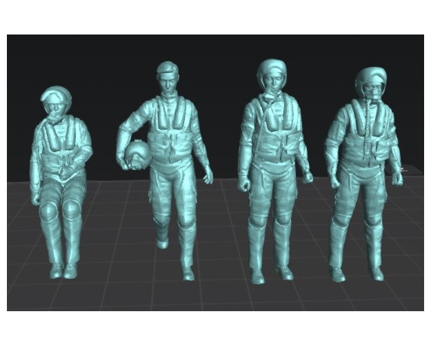 Pilotos de F16 (set.2). 4 figuras