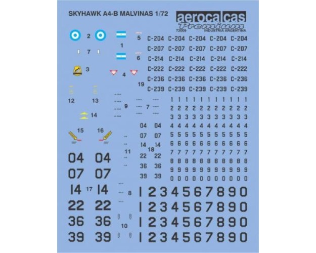 SKYHAWK A4-B MALVINAS (72009)