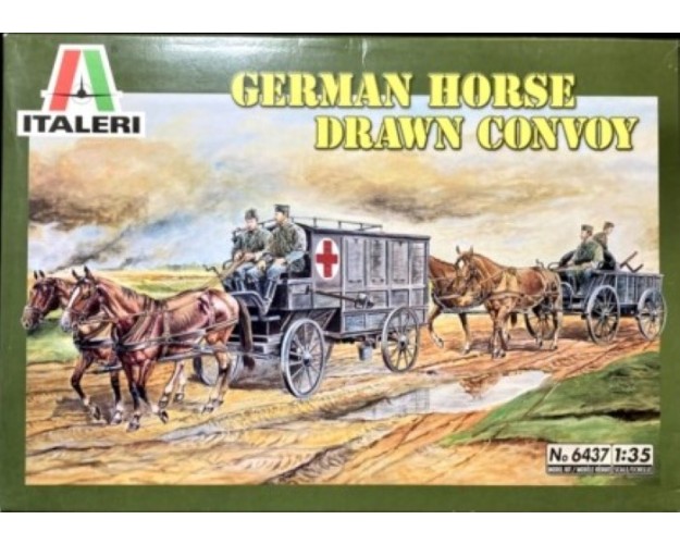 GERMAN HORSE DRAWN CONVOY
