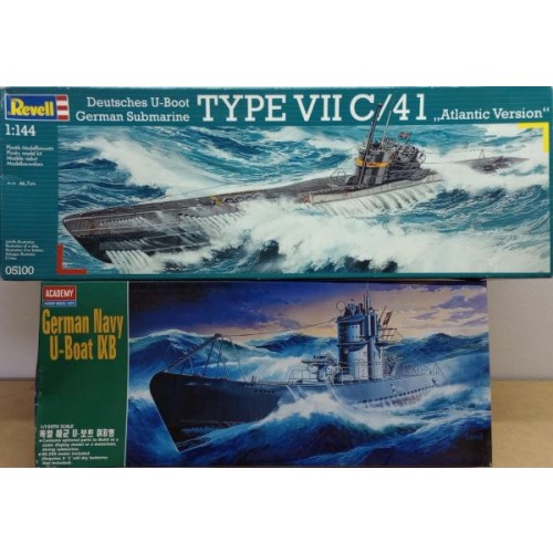 COMBO SUBMARINOS: TIPO IXB 1/125 + TIPO VIIC 1/144