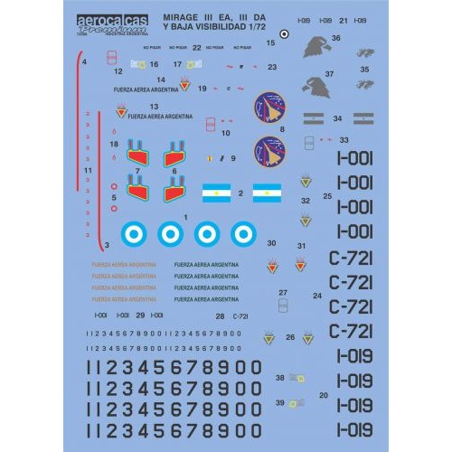 MIRAGE III EA, III DA y BAJA VISIBILIDAD (72008)