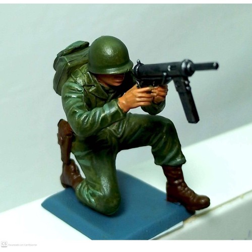 US Army IIGM con ametralladora M3