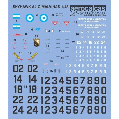 SKYHAWK A4-C MALVINAS (48006)