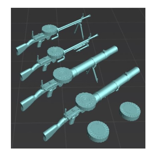 Ametralladora Lewis (x5)