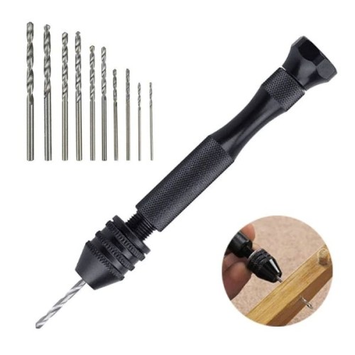 MINI TALADRO + 10 MECHAS DE 0,5mm a  2mm