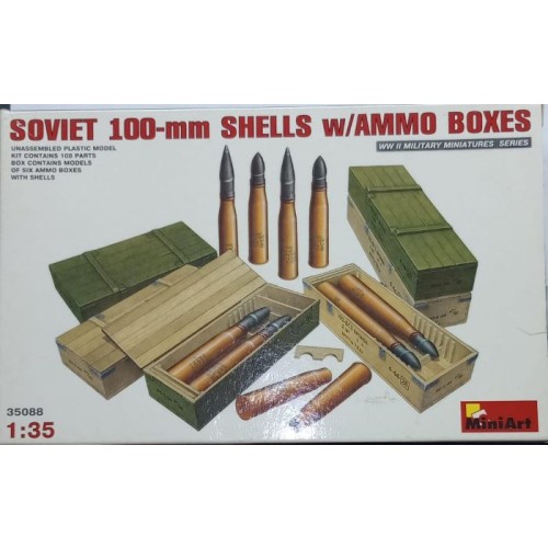 Soviet 100mm  Shells w/ Ammo Boxes