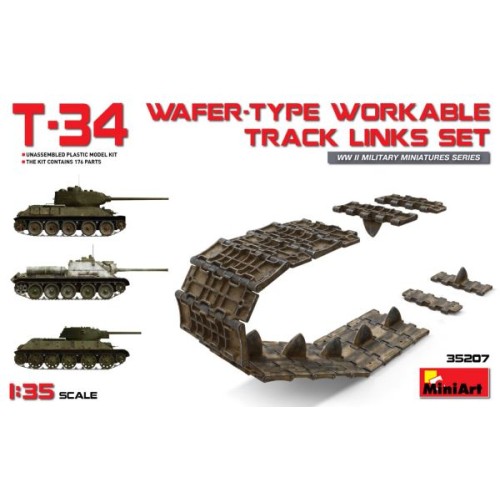 T-34 WAFER-TYPE WORKABLE TRACK LINKS SET (ORUGAS)