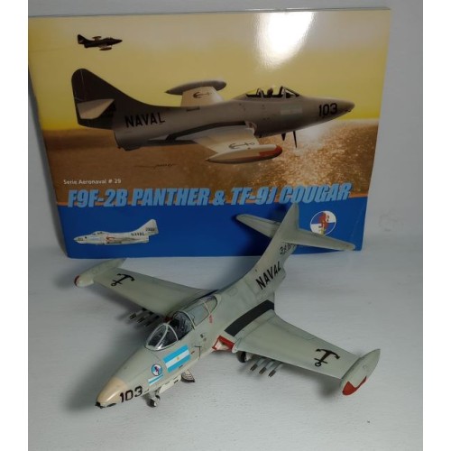 F9F-2 PANTHER - AVIACIÓN NAVAL ARGENTINA - ESCALA 1/48 + MONOGRAFÍA