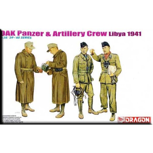 DAK PANZER & ARTILLERY CREW - LIBYA 1941