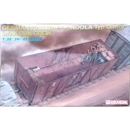 GERMAN RAILWAY GONDOLA TYP 0mmr W/AA GUN CREW