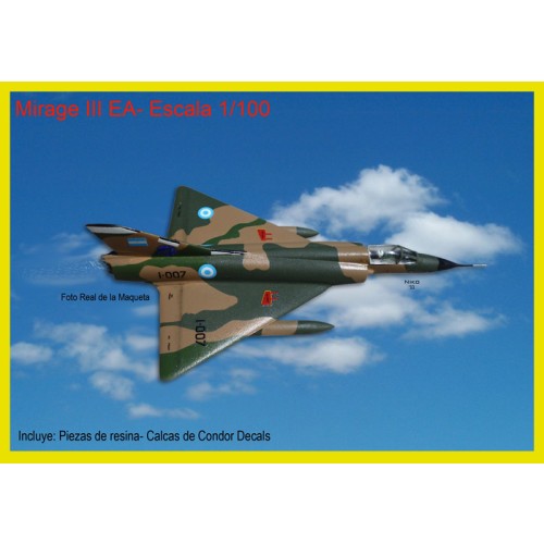 AMD MIRAGE III EA – EDICIÓN LIMITADA - CALCAS FUERZA AÉREA ARGENTINA Y TANQUES SUPLEMENTARIOS