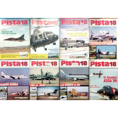 LOTE 8 REVISTAS “PISTA 18” 1997-1999