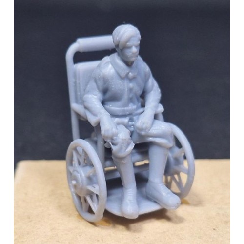WWI Soldado en silla de ruedas