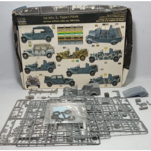 GERMAN MILITARY RADIO CAR, WWII ERA, Sd.Kfz.2, Type 170VK - empezado