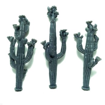 Set de 3 cactus con flor - set 2.