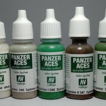 PANZER ACES - SET 5 COLORES - ESQUEMA SPLINTER