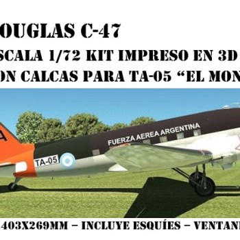 DOUGLAS C-47 - TA-05 "EL MONTAÑÉS" ESCALA 1/72