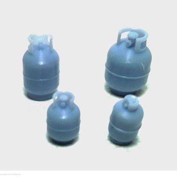 Garrafas de gas chicas.