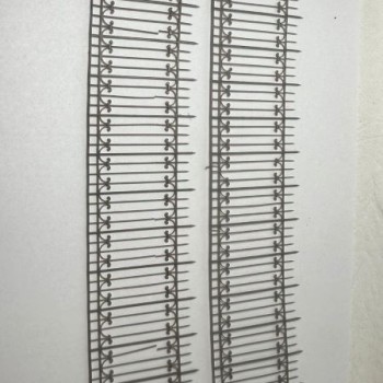 Reja ornamental de plaza (2 tramos)