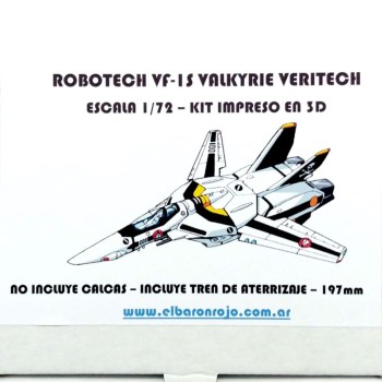 VALKYRIE VF-1S VERITECH 1/72 IMPRESO EN 3D